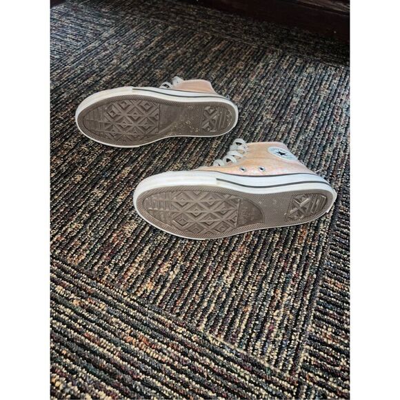 Girls Chuck Taylor All Star Coated Glitter High Top Sneakers - Picture 4 of 4